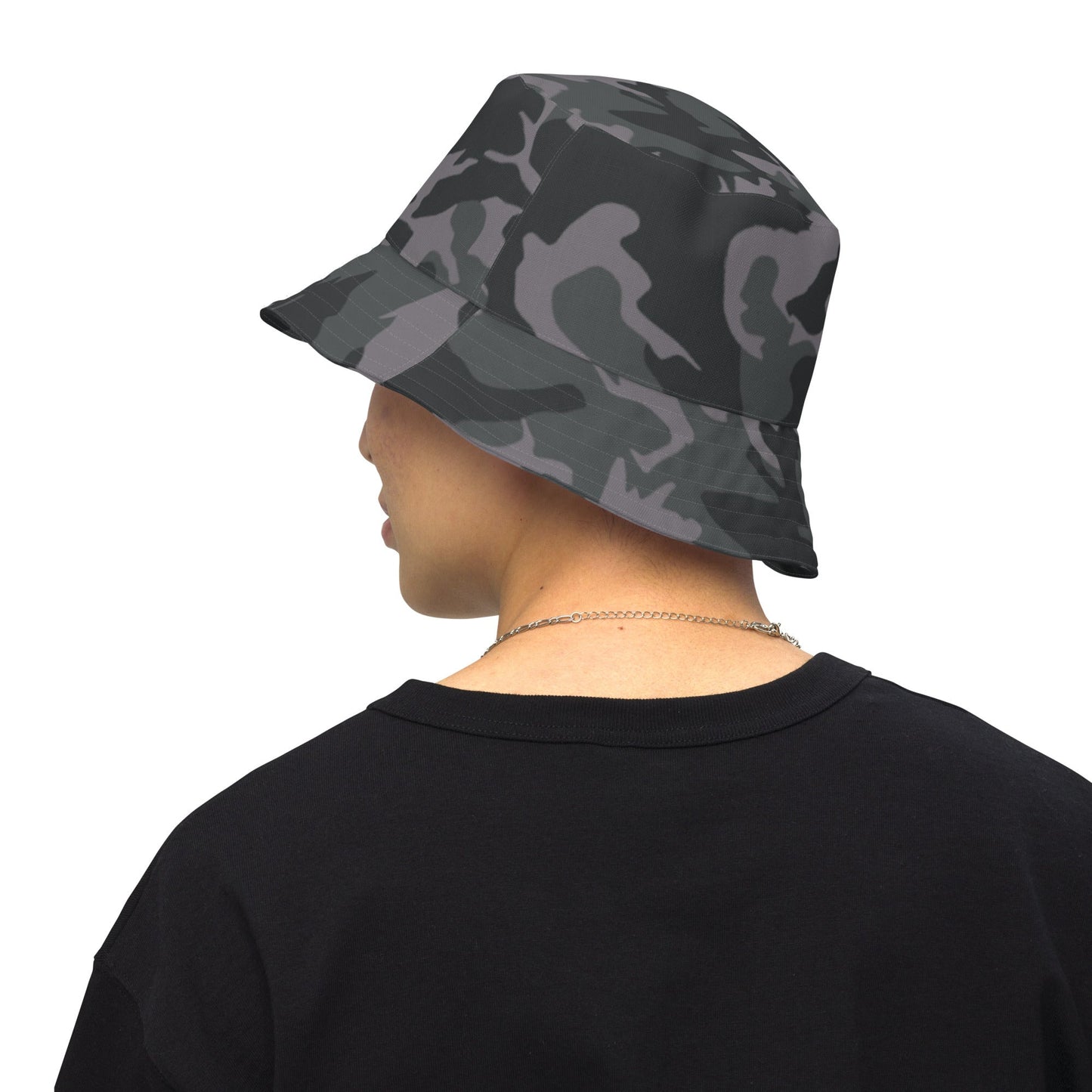 ERDL Black Urban CAMO Reversible bucket hat - XS - Bucket Hats