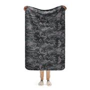 ERDL Black Urban CAMO Sherpa Blanket - 37″×57″