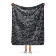 ERDL Black Urban CAMO Sherpa Blanket - 50″×60″