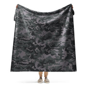 ERDL Black Urban CAMO Sherpa Blanket - 60″×80″