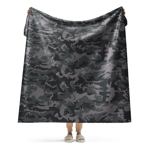 ERDL Black Urban CAMO Sherpa Blanket - 60″×80″