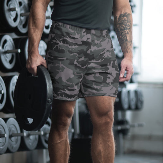 ERDL Black Urban CAMO Unisex Athletic Long Shorts - 2XS