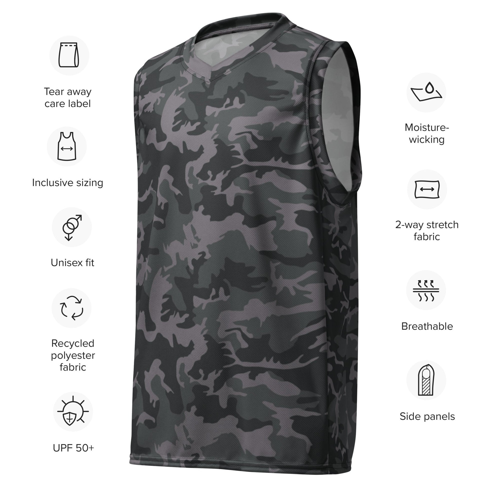 ERDL Black Urban CAMO unisex basketball jersey - Basketball Jerseys