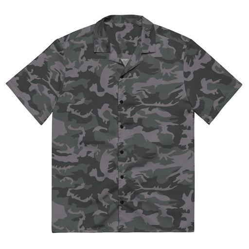 ERDL Black Urban CAMO Unisex Short-Sleeve Button Shirt - Button-Up