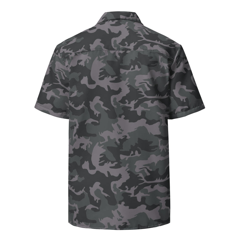 ERDL Black Urban CAMO Unisex Short-Sleeve Button Shirt - Button-Up