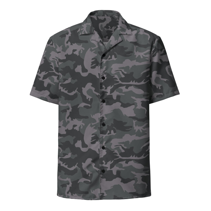 ERDL Black Urban CAMO Unisex Short-Sleeve Button Shirt - Button-Up