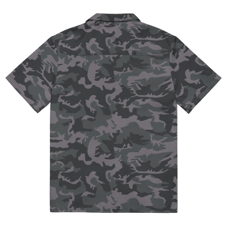 ERDL Black Urban CAMO Unisex Short-Sleeve Button Shirt - Button-Up