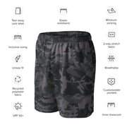 ERDL Black Urban CAMO Unisex Mesh Shorts