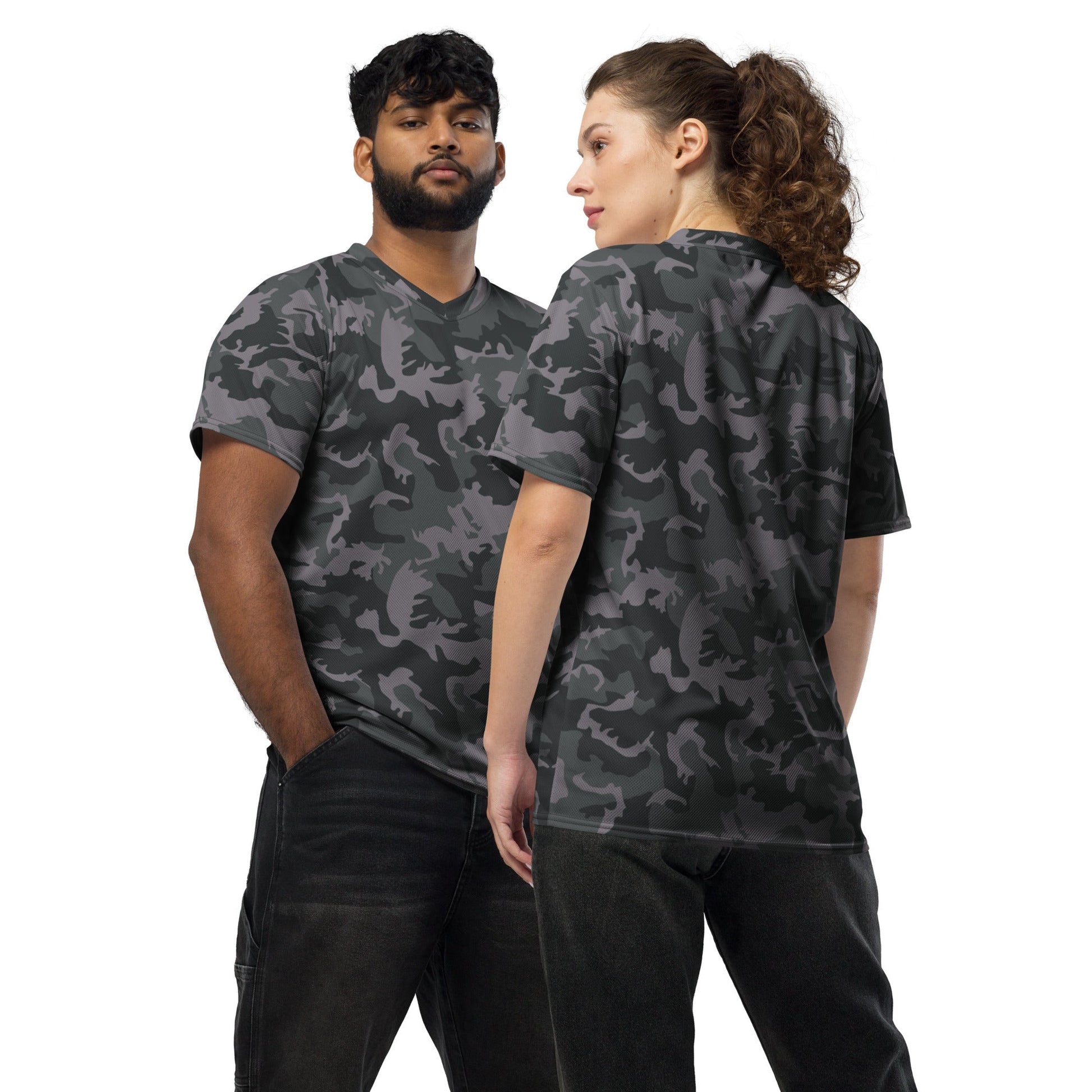ERDL Black Urban CAMO unisex sports jersey - 2XS - Sports Jerseys