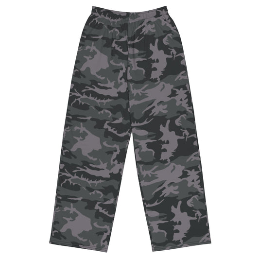 ERDL Black Urban CAMO unisex wide-leg pants - 2XS - Wide-leg Pants