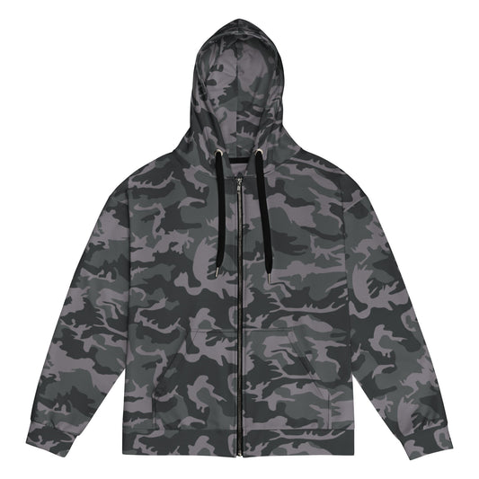 ERDL Black Urban CAMO Unisex zip hoodie - 2XS - Zip Hoodies