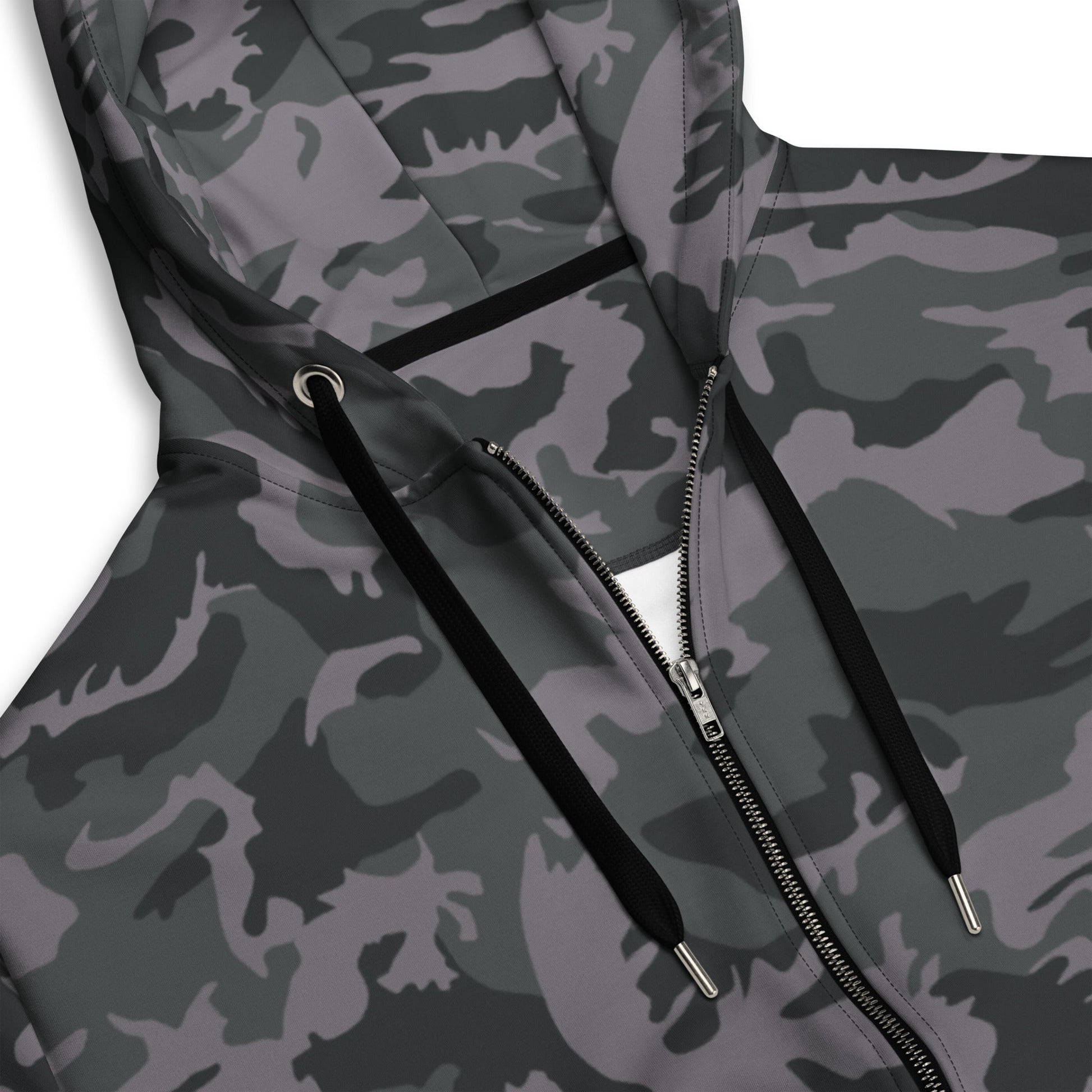 ERDL Black Urban CAMO Unisex zip hoodie - Zip Hoodies