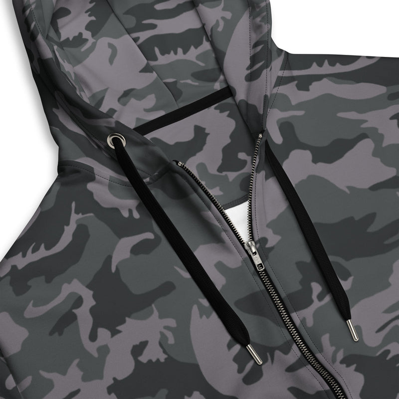 ERDL Black Urban CAMO Unisex Zip Hoodie