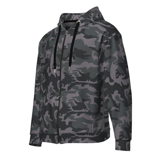 ERDL Black Urban CAMO Unisex zip hoodie - Zip Hoodies