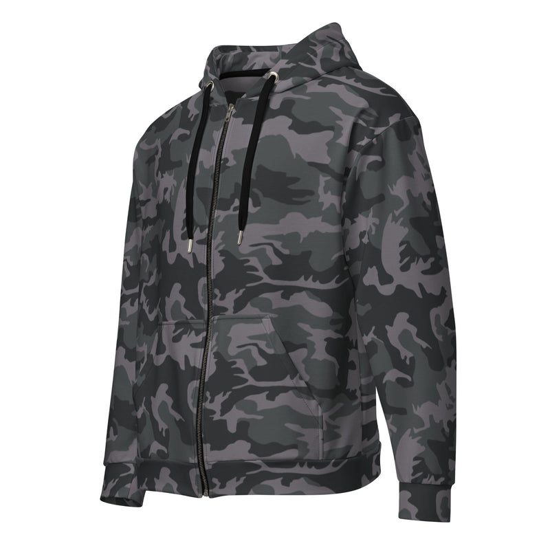 ERDL Black Urban CAMO Unisex Zip Hoodie