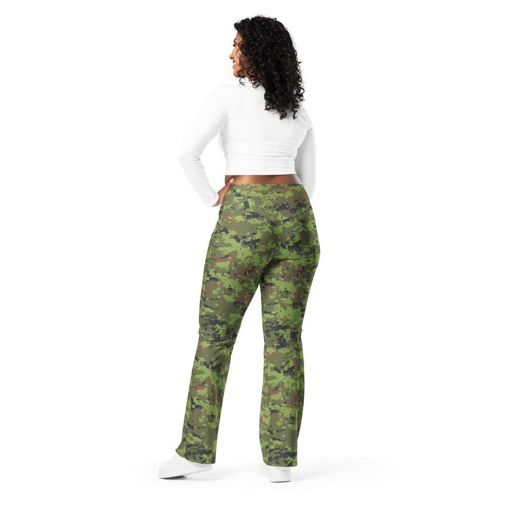 Estonian Digital Combat Uniform (ESTDCU) CAMO Flare leggings - Womens Leggings