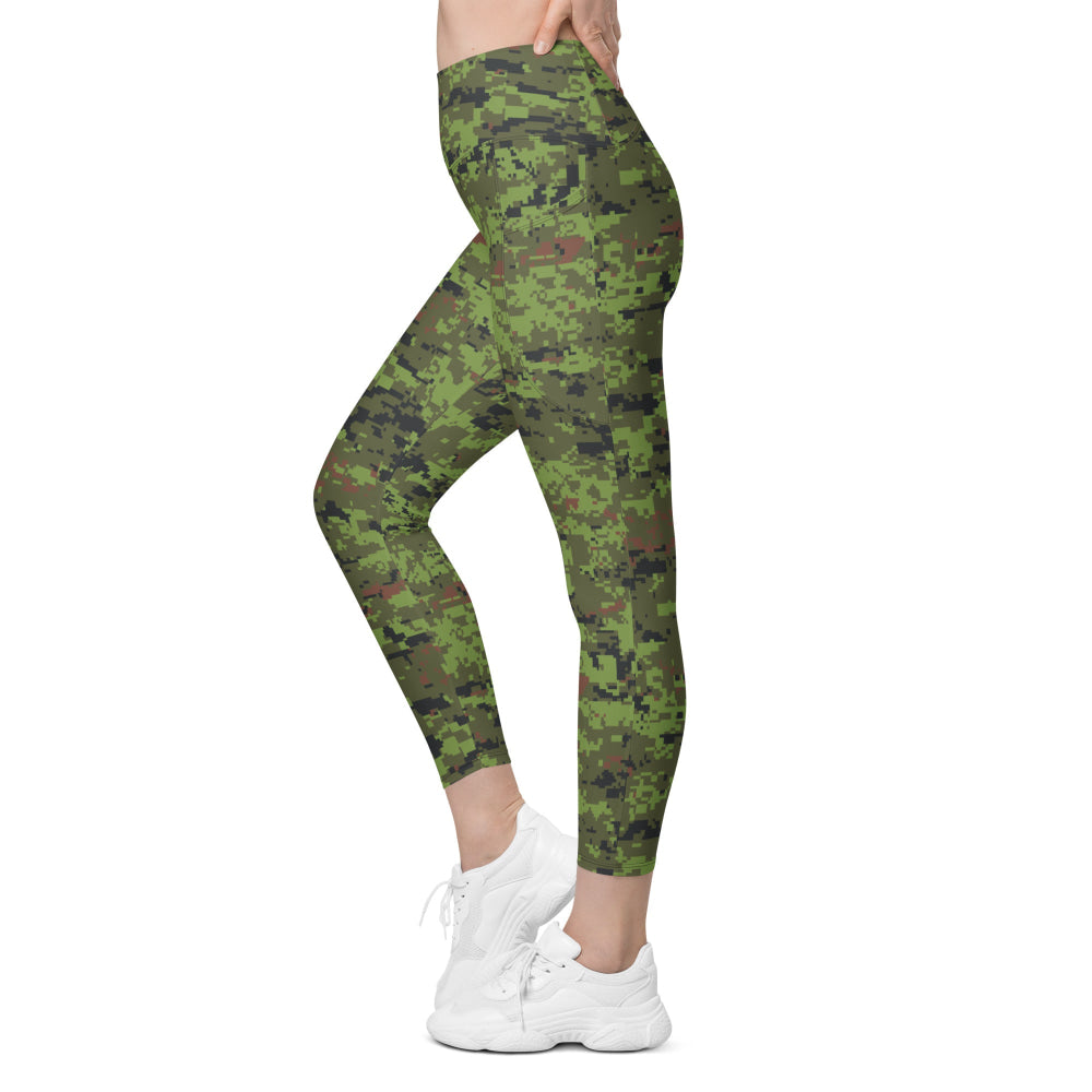 Estonian Digital Combat Uniform (ESTDCU) CAMO Leggings with pockets - Womens With Pockets