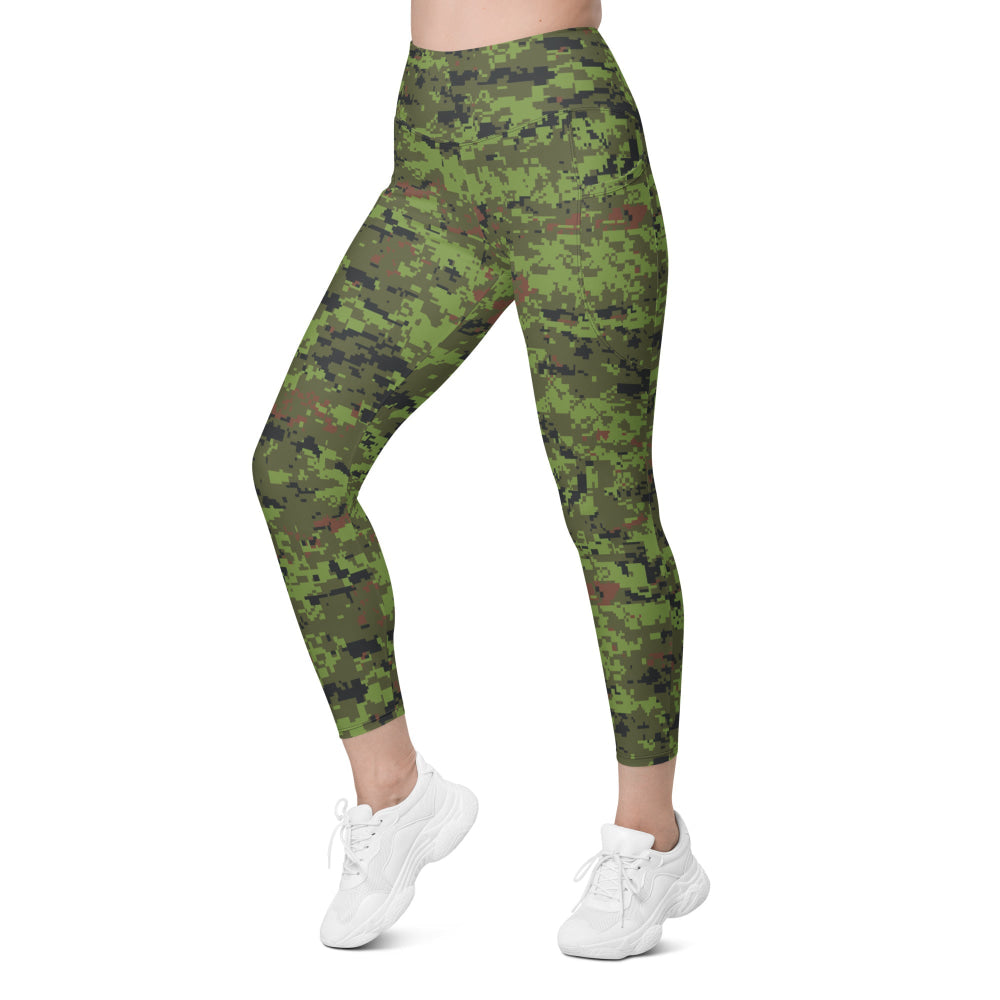 Estonian Digital Combat Uniform (ESTDCU) CAMO Leggings with pockets - Womens With Pockets