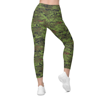 Estonian Digital Combat Uniform (ESTDCU) CAMO Leggings with pockets - Womens With Pockets