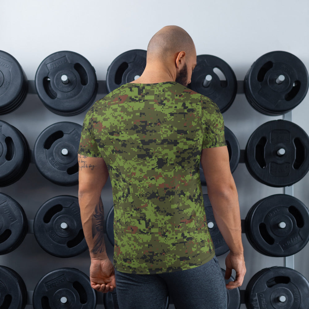 Estonian Digital Combat Uniform (ESTDCU) CAMO Men’s Athletic T-shirt - Mens T-Shirt