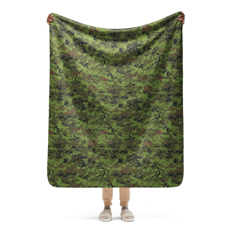 Estonian Digital Combat Uniform (ESTDCU) CAMO Sherpa blanket - 50″×60″
