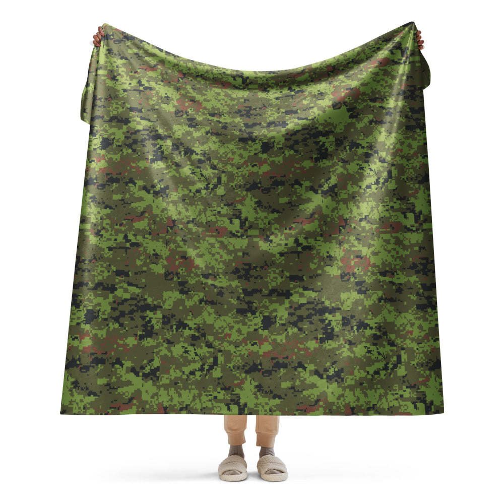 Estonian Digital Combat Uniform (ESTDCU) CAMO Sherpa blanket - 60″×80″ - Blanket