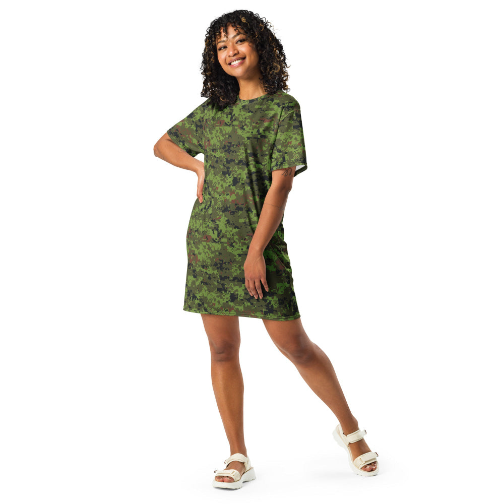 Estonian Digital Combat Uniform (ESTDCU) CAMO T-shirt dress - Womens T-Shirt Dress