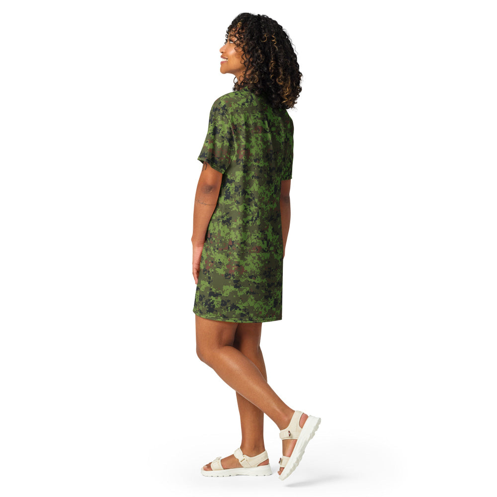 Estonian Digital Combat Uniform (ESTDCU) CAMO T-shirt dress - Womens T-Shirt Dress