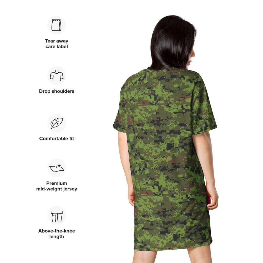 Estonian Digital Combat Uniform (ESTDCU) CAMO T-shirt dress - Womens T-Shirt Dress