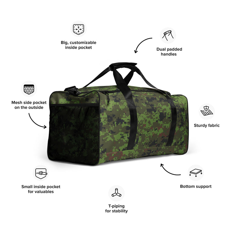 Digital Baltic Woodland CAMO Duffle Bag