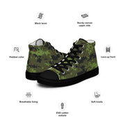 Digital Baltic Woodland CAMO Mens High-Top Canvas Shoes
