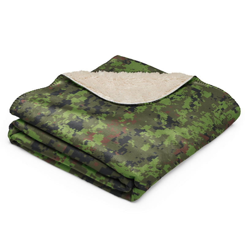 Digital Baltic Woodland CAMO Sherpa Blanket
