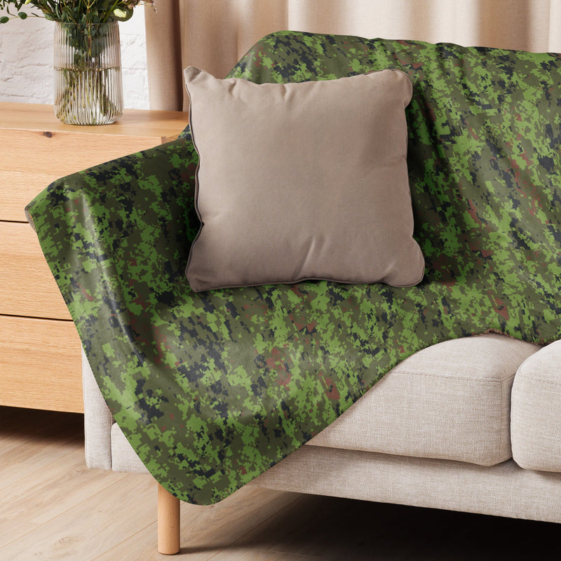 Digital Baltic Woodland CAMO Sherpa Blanket