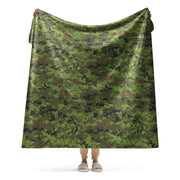 Digital Baltic Woodland CAMO Sherpa Blanket - 60″×80″