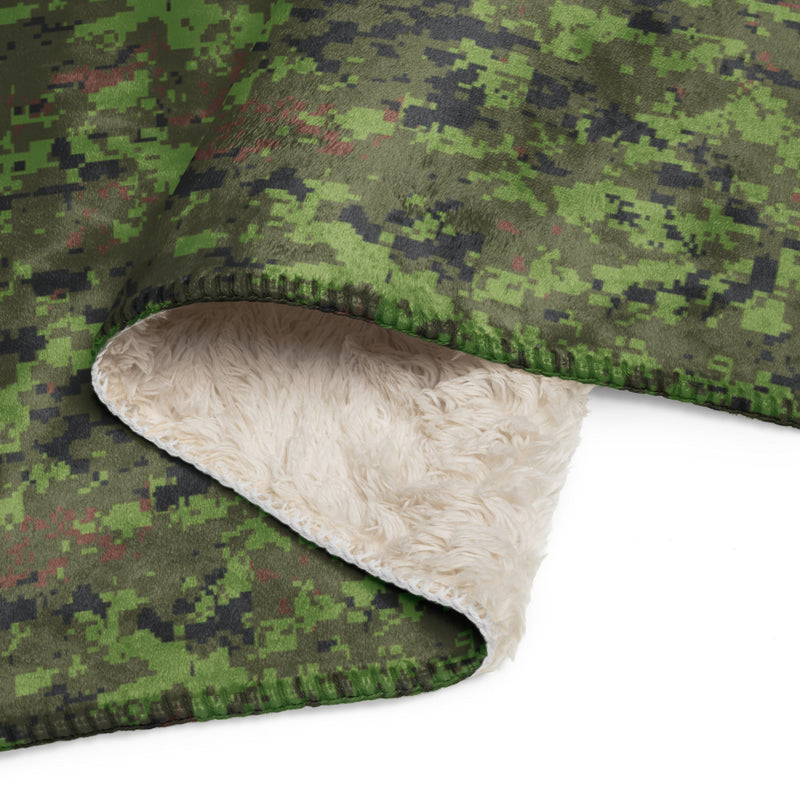 Digital Baltic Woodland CAMO Sherpa Blanket