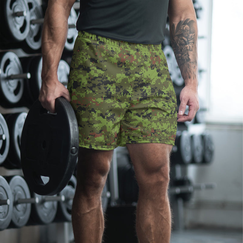 Digital Baltic Woodland CAMO Unisex Athletic Long Shorts - 2XS