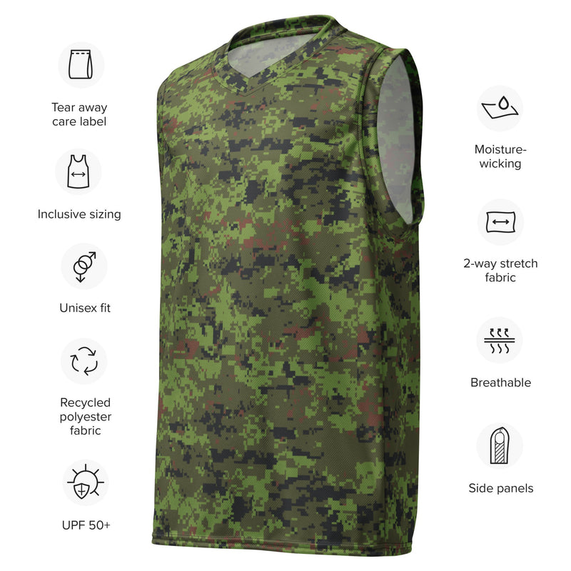 Digital Baltic Woodland CAMO Unisex Basketball Jersey