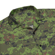Digital Baltic Woodland CAMO Unisex Short-Sleeve Button Shirt - Button-Up