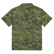 Digital Baltic Woodland CAMO Unisex Short-Sleeve Button Shirt - Button-Up