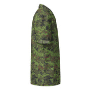 Digital Baltic Woodland CAMO Unisex Short-Sleeve Button Shirt - Button-Up