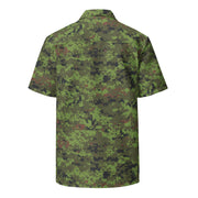 Digital Baltic Woodland CAMO Unisex Short-Sleeve Button Shirt - Button-Up