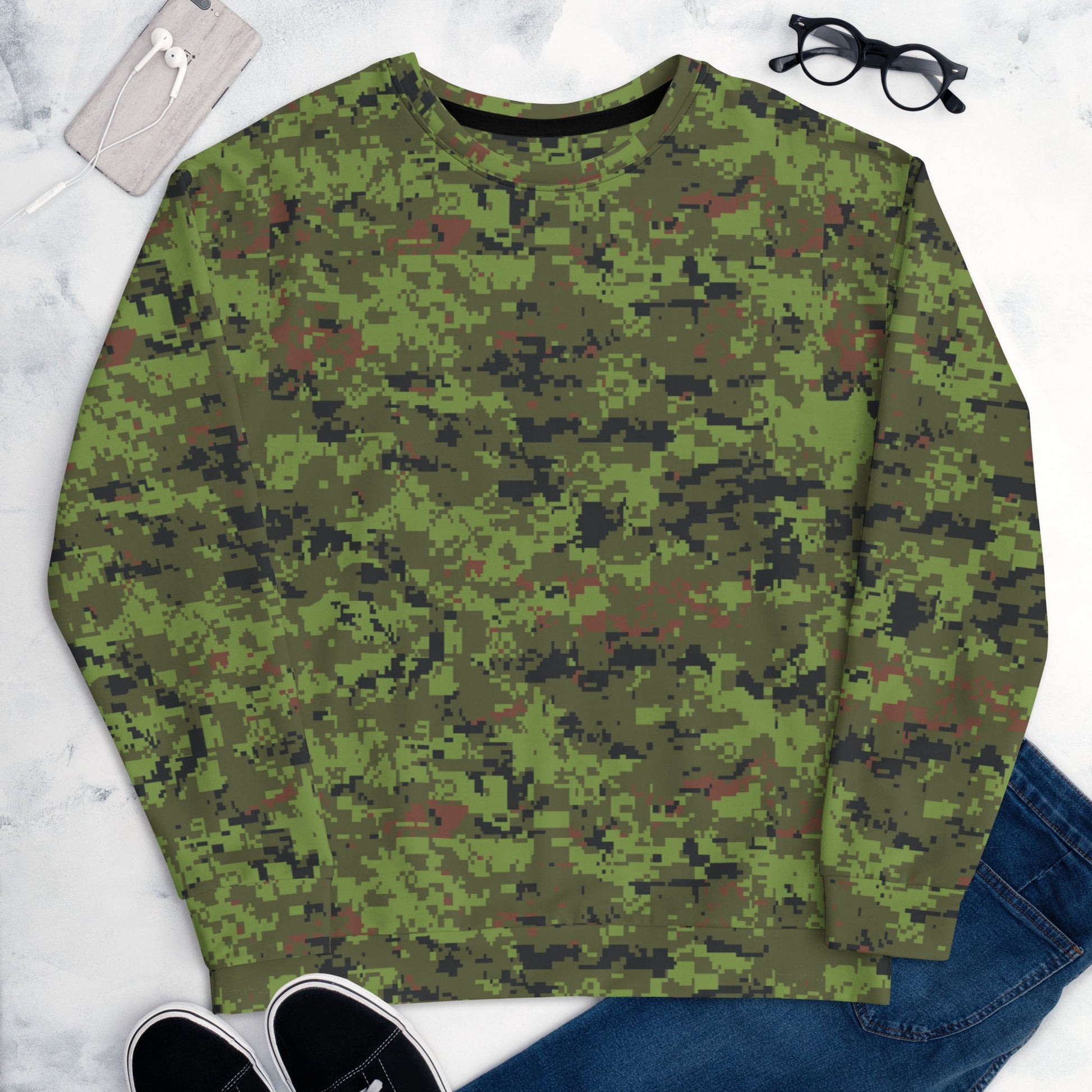 Estonian Digital CAMO Unisex Sweatshirt - Sweatshirts
