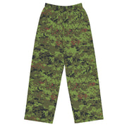 Digital Baltic Woodland CAMO Unisex Wide-Leg Leisure Pants - 2XS - Pant