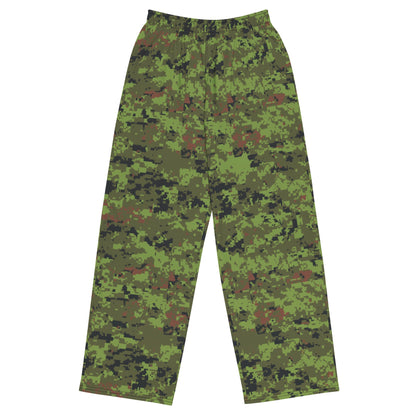 Estonian Digital CAMO unisex wide-leg pants - 2XS - Wide-leg Pants