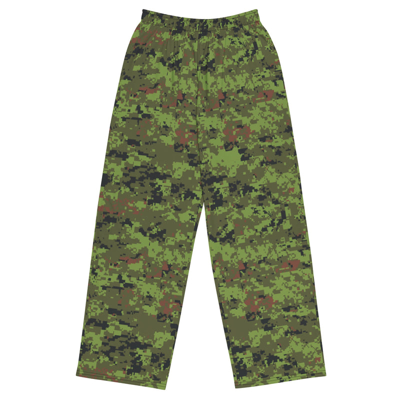 Digital Baltic Woodland CAMO Unisex Wide-Leg Leisure Pants - 2XS - Pant