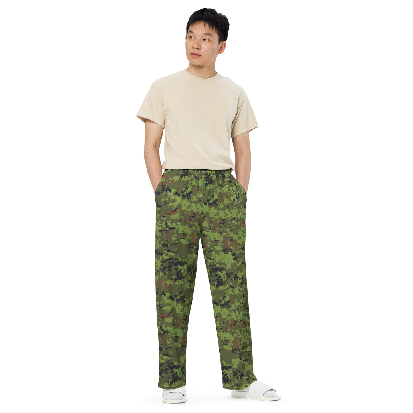 Estonian Digital CAMO unisex wide-leg pants - Wide-leg Pants
