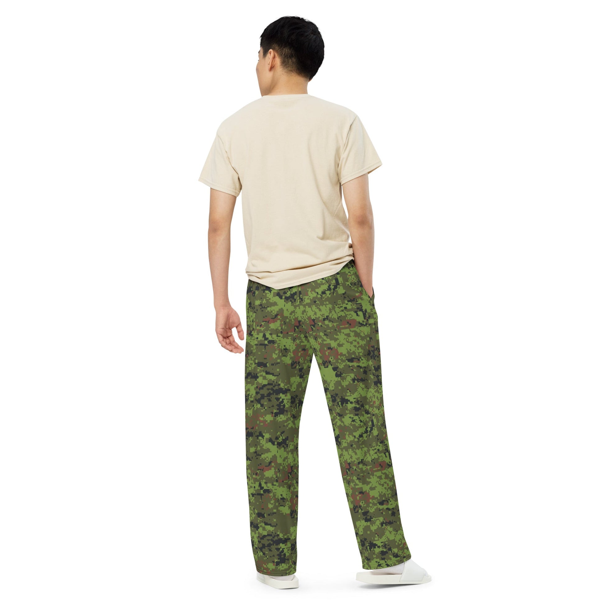 Estonian Digital CAMO unisex wide-leg pants - Wide-leg Pants