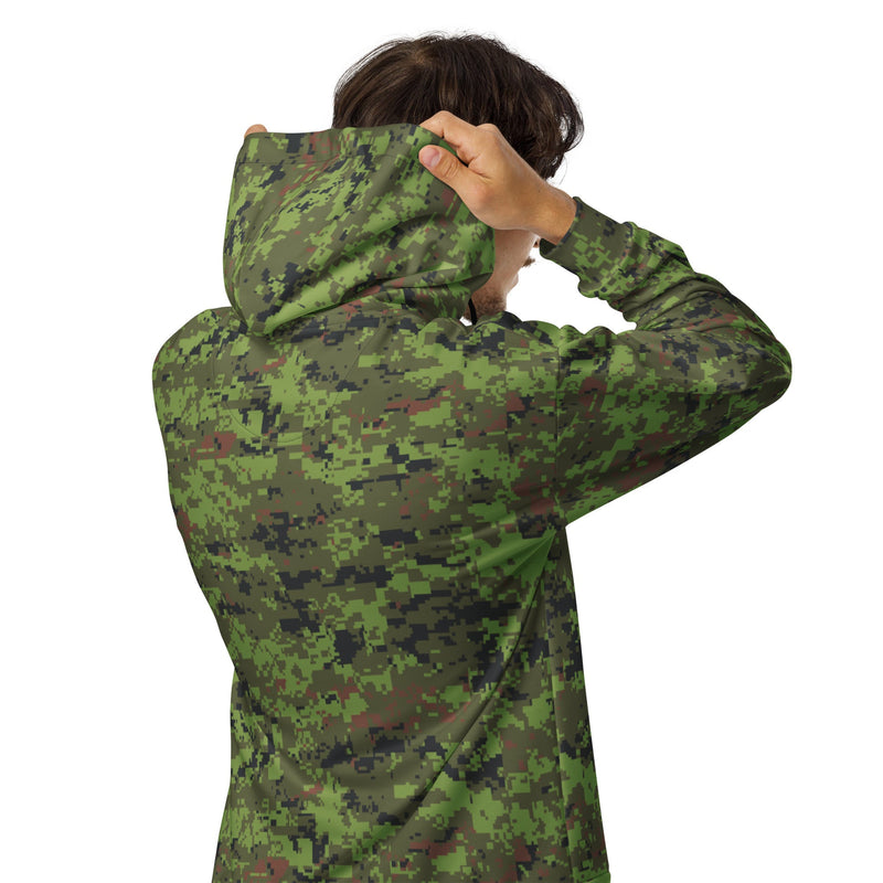 Digital Baltic Woodland CAMO Unisex Zip Hoodie