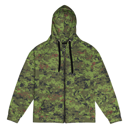 Estonian Digital CAMO Unisex zip hoodie - 2XS - Zip Hoodies
