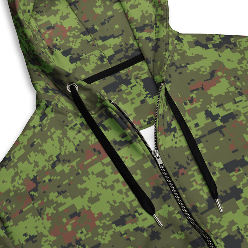 Digital Baltic Woodland CAMO Unisex Zip Hoodie